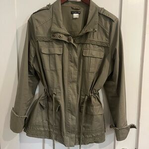 Green utility jacket women’s size large